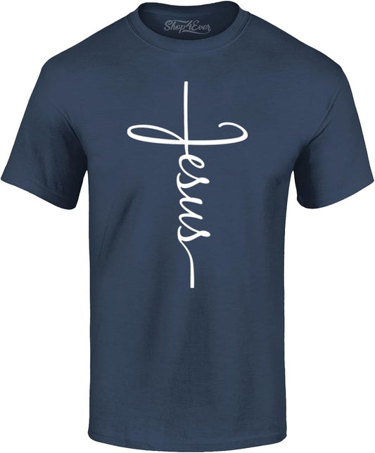 Jesus Cross Script T-Shirt